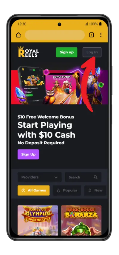 Home page Royal Reels 16 login